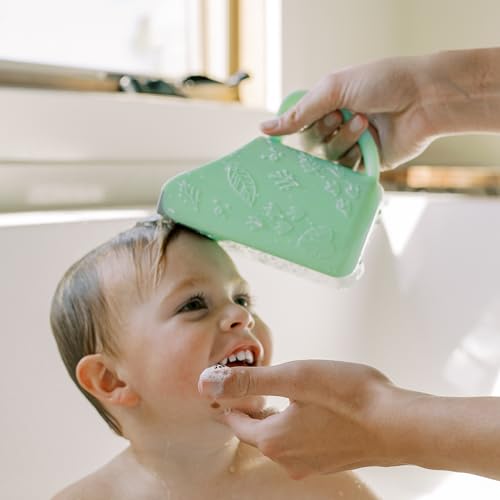 Dr. Brown's CleanUp Dino-Pour Baby Bath Rinse Cup, Tear-Free Rinsing for Babies and Toddlers, BPA Free