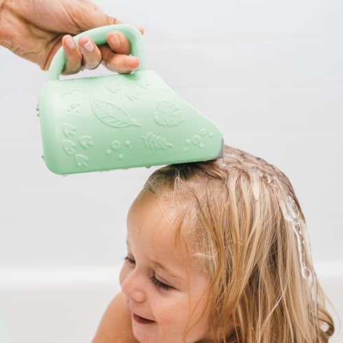 Dr. Brown's CleanUp Dino-Pour Baby Bath Rinse Cup, Tear-Free Rinsing for Babies and Toddlers, BPA Free