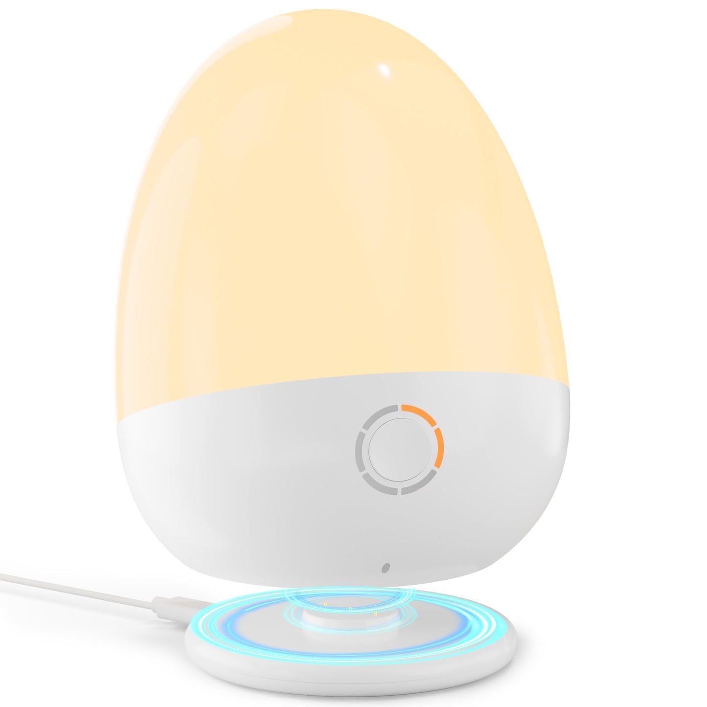 ZUZUKID Touch Egg Night Light for Baby Nursery, Rechargeable Portable Kids Nightlight Lamp with 1-6H Feeding Timer, 3 Color Temperatures Dimmable, Ideal for New Moms of Toddlers