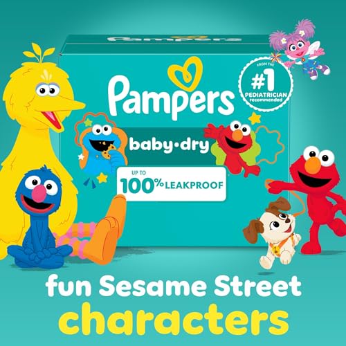 Pampers Diapers - Baby Dry - Size 7, 108 Count, Absorbent Disposable Infant Diaper (Packaging May Vary)