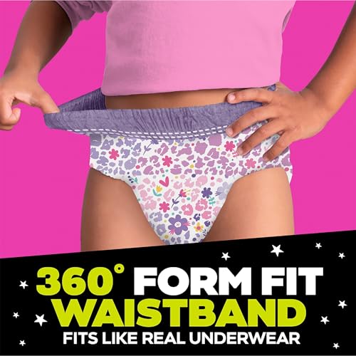Ninjamas Girls Bedwetting Nighttime Underwear, Size S/M (38-70 lbs), 44 Count, Overnight Protection, Ultra Absorbent, Hypoallergenic