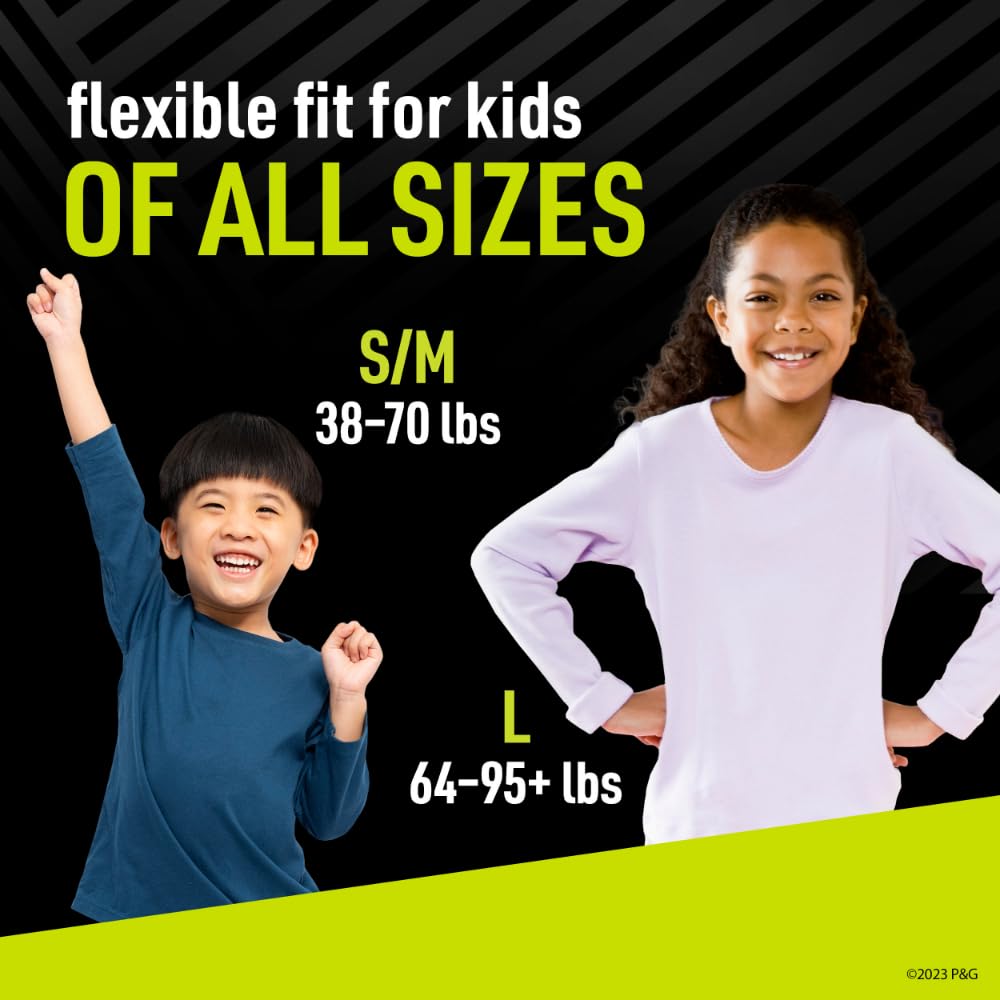 Ninjamas Boys Bedwetting Nighttime Underwear, Size S/M (38-70 lbs), 88 Count, Overnight Protection, Ultra Absorbent, Hypoallergenic